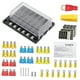 thumbnail image 4 of Kit surtido de fusibles para automóvil, fusibles automotrices tipo cuchilla - tamaño mini 5A 10A 15A 20A, fusibles de repuesto para automóvil / RV / - 12 vías Macarena Cajas de bloque de fusibles, 4 of 8