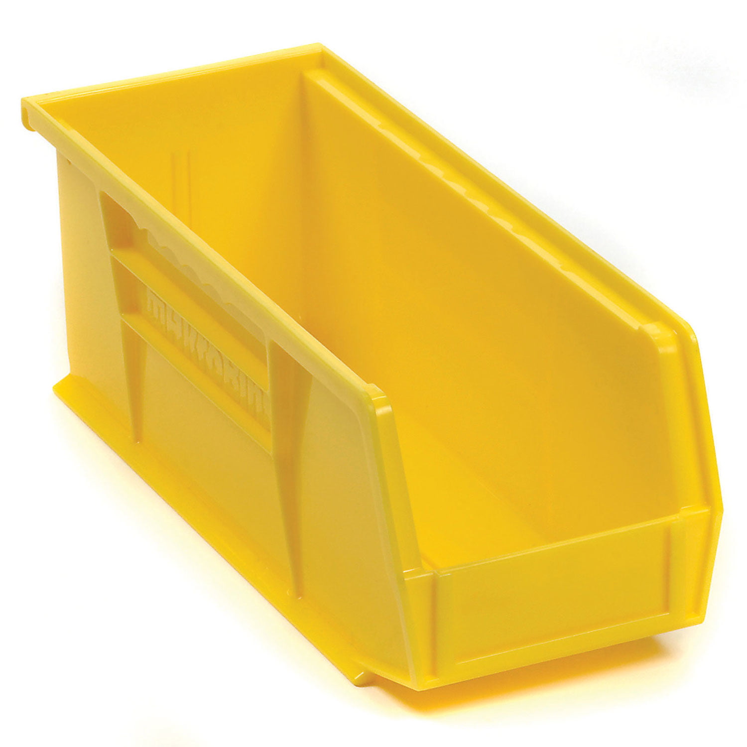 5-1/2"W x 14-3/4"D x 5"H Yellow Lot of 12 Plastic Stacking Bin 