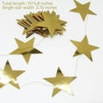 thumbnail image 7 of Star Garland Banner, 130 Feet Twinkling Star Hanging Bunting for Weddings, Birthdays, and Parties, Gold, 7 of 7