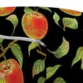 thumbnail image 3 of Fruits Pouf Cover with Zipper, Hand Drawn Detailed Illustration of Branches of Apple Trees with, Soft Decorative Fabric Unstuffed Case, 30" W X 17.3" L, Fern Green Red Black, by Ambesonne, 3 of 5