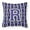Purple & White, variant on Letter R Football Purple and White Fabric Decorative Pillow