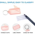 thumbnail image 2 of 36 Pack Key Tags with Labels, Tough Plastic Key Tags with Split Ring and Label Window, Key Identifiers Tags Key Chain Tags in 9 Assorted Colors, Multicolor, 1.96 x 1.15 inches, 2 of 2