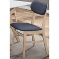 thumbnail image 1 of Chaise d'Appoint en Bois Rembourrée, Lot de 2, Bleu et Beige, 1 of 1
