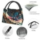 thumbnail image 4 of Fotbe Abstract Peacock Painting Bolsa Térmica Portátil con Estampado, Bolsa de Entrega de Alimentos Aislada, Bolsa Reutilizable de Gran Capacidad para Comidas y Supermercado, 4 of 6