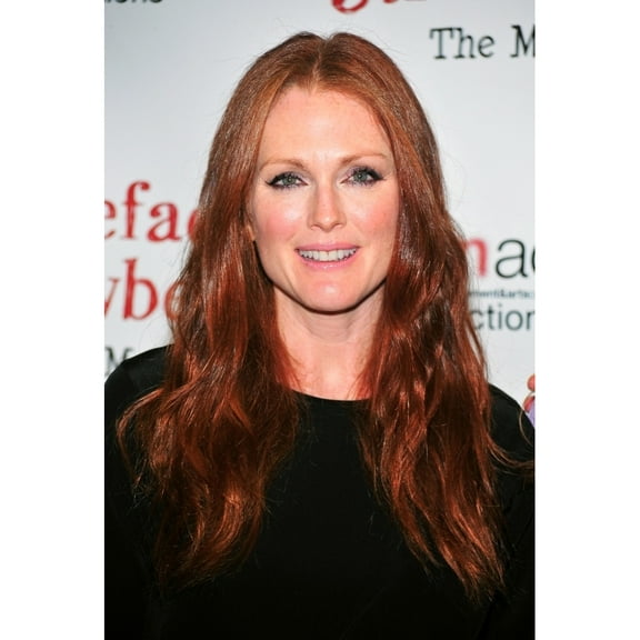 Julianne Moore Arrivals For Freckleface Strawberry Musical Opening Night On Broadway To Benefit Save Children