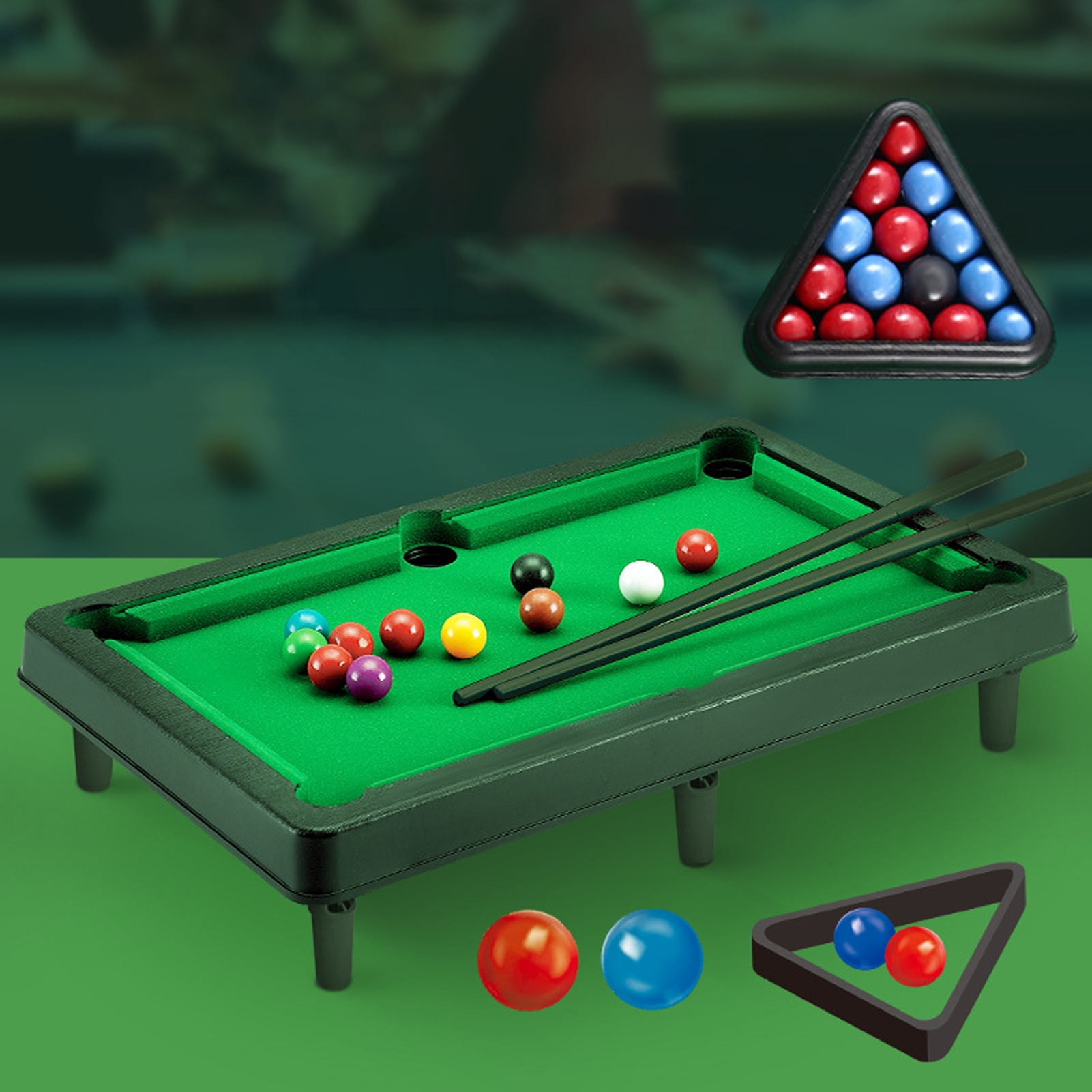 Pool Table Mini - Portable Tabletop Billiards Game For Kids & Adults ...