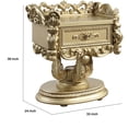 thumbnail image 5 of Benjara Altair 36 Inch Luxury Nightstand, 1 Drawer, Scrolled Motifs, Gold Finish, 5 of 5