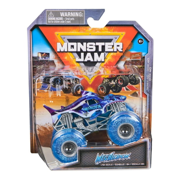Camión fundido a presión Monster Jam 2025 Megalodon a escala 1:64