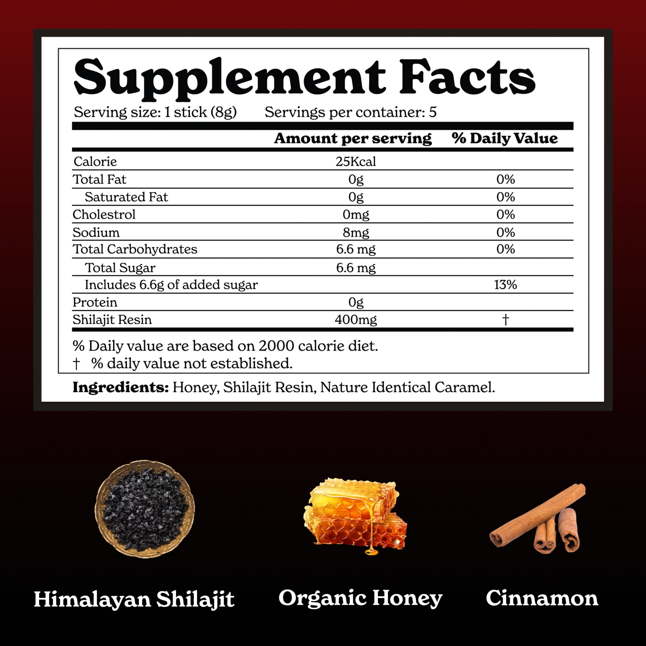 Better Alt Pure Himalayan Shilajit Cinnamon Honey Sticks with Organic Honey | Easy to Consume Shilajit| 30 Sticks for Energy Boost & Immune Support, 85+ Trace Minerals, 75%+ Fulvic Acid