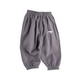 thumbnail image 2 of NAISIBABY Summer Baby Boys Girls Solid Color Trousers, Kids Cute Mosquito Repellent Sports Pants Gray 4T, 2 of 3