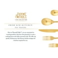 Thyme & Table 20Piece Royal Stainless Steel Flatware Set, Gold