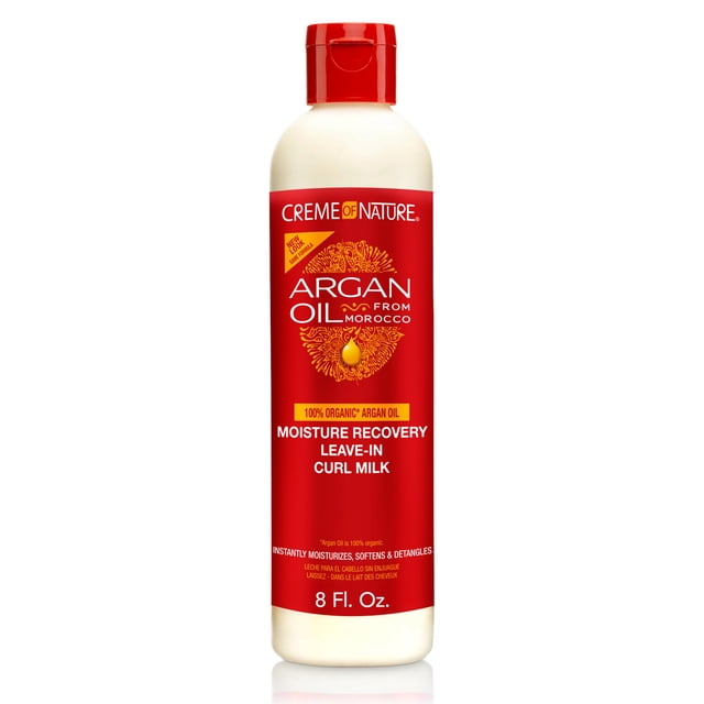 Creme of Nature with Argan Buttermilk leave-in hair milk 8oz, 8 Ounce