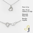 thumbnail image 2 of Collar De Corazon De Amor Infinito Para Mujer De Plata 925, 2 of 5