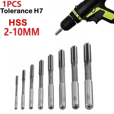 

1PC 2-10mm Straight Shank Reamer HSS H7 Machine High Speed Steel Parallel Flute Milling Machine For Metal Plumbing Tool Set