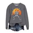thumbnail image 2 of Heisall Womens Sweatshirts Long Sleeve Round Neck Loose Casual Halloween Print No Hood Autumn Winter 2025 New Arrival Fashion Sweatshirts, 2 of 6
