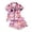 1-Pink, variant on OOOUM Kids Halloween Lounge Set Girls Button Down Print Shirt & Shorts Set Summer Comfortable Outfit 13-14 Years