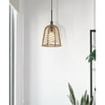 thumbnail image 4 of Cal Lighting Parkton 60W Metal Pendant With Burlap Roped Shade, 4 of 6