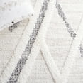 thumbnail image 6 of SAFAVIEH Moroccan Tassel Daisy Geometric Shag Area Rug, Beige/Grey, 5'3" x 7'6", 6 of 8