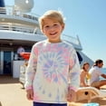 thumbnail image 5 of INGEAR Boys' Rash Guard UPF 50+ Long Sleeve Swim Shirt, Quick-Dry Lightweight Sun Protection, SONOMA TIEDYE, XS, 5 of 6