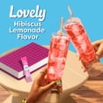 thumbnail image 3 of Crystal Light Drink Mix, 10 Individual Packets, Hydration for Book Lovers and Romance Readers, Hibiscus Lemonade Natural Flavor with Other Natural Flavor, Zero Sugar, No Artificial Dyes, 0.14 oz, 3 of 15
