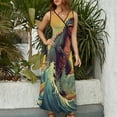 thumbnail image 3 of Surfing Dinosaurs Sleeveless Dress Woman Fashion Long Dresses Women's Summer Suit Dress 2025, 3 of 6