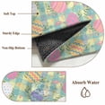 thumbnail image 6 of Runner Rug 2'x6', Easter Bunny Washable Non-Slip Hallway Runner Rugs, Colorful Eggs Spring Leaves Daisy Yellow Green Check Bedside Rugs Floor Mats Carpet Runners for Kitchen Bathroom Laundry Room, 6 of 8