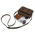 thumbnail image 5 of Wrangler Crossbody Bag for Women Vegan Leather Western Shoulder Purse Small Multi Pocket Crossbody Wallet Purse Crossover Bags with Adjustable Strap, Coffee, 5 of 6