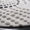 thumbnail image 3 of SAFAVIEH Soho Hudson Geometric Dotted Wool Area Rug, Blue/Grey, 6' x 6' Round, 3 of 6