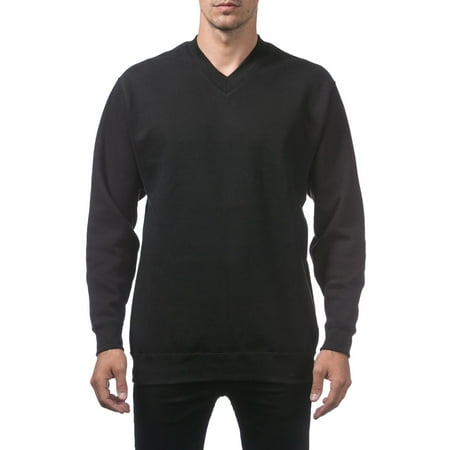 - Pro Club Men's Heavyweight V-Neck Pullover Sweater, Small, Black