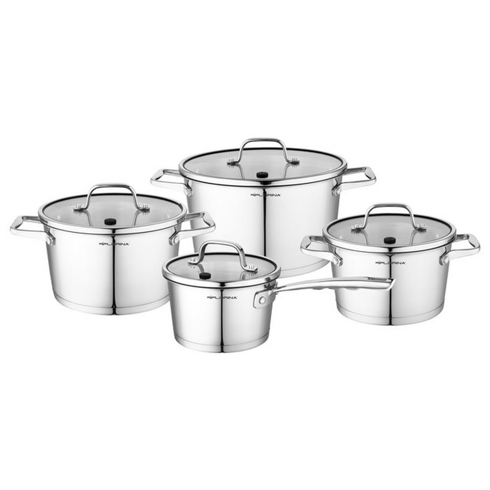 8Piece Stainless Steel Nonstick Dishwasher Safe Cookware Set. Florina