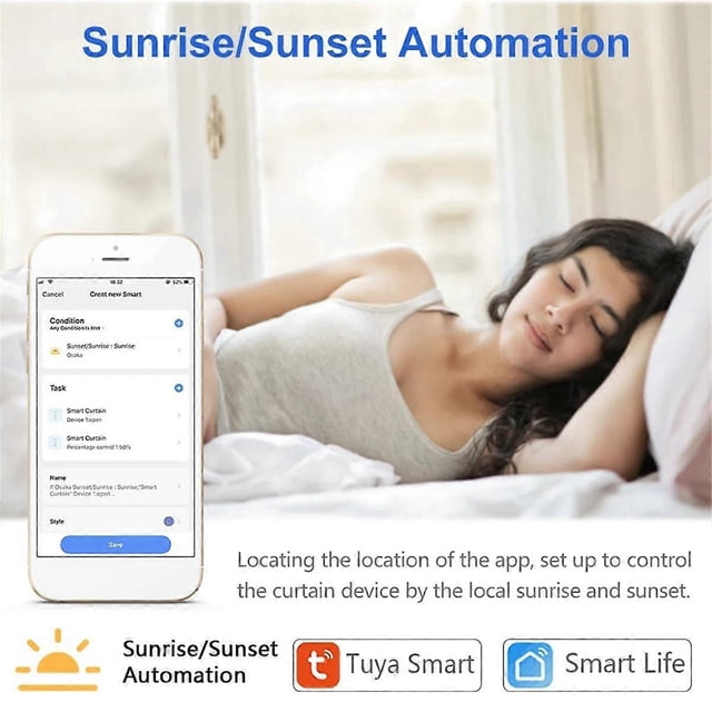 2PCS Tuya WiFi Smart Touch Button Switch Connected Electric Curtains Blinds Roller Shutter for Alexa Home Siri EU Plug