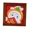 thumbnail image 2 of 1 Set Wool Felt Material Rabbit Interior Decoration DIY Craft Accessories s Gift Craft for Starter Bedroom Adults New Year Desktop A, 2 of 8