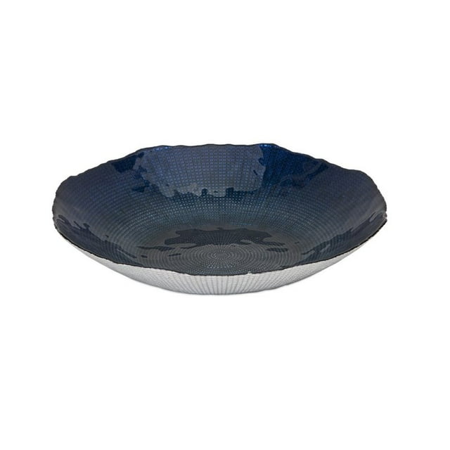 IMAX Corporation Indigo Glass Charger in Blue