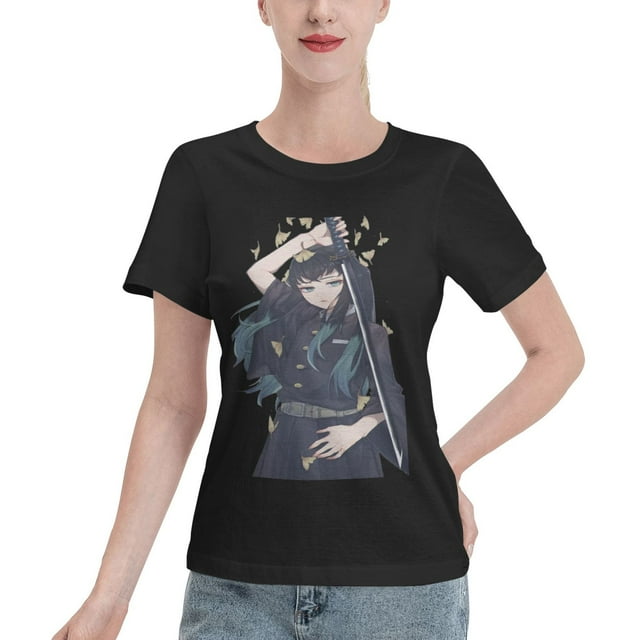 Women's Basic Short Sleeve T-Shirt Demon Slayer: Shitou Wuichiro