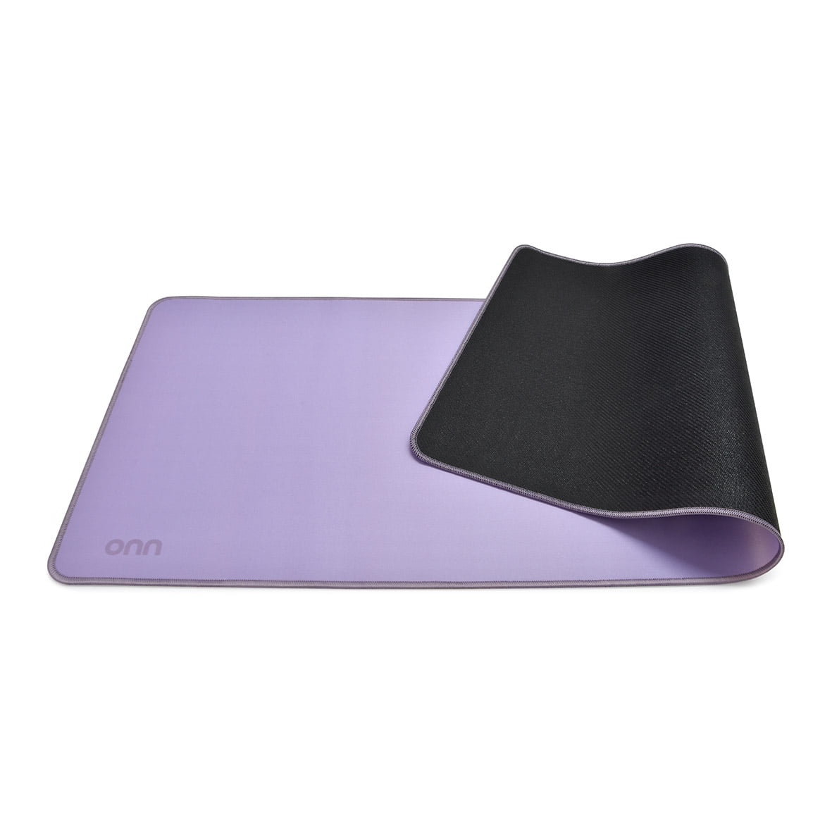 onn Desktop Mat, Rectangle, Polyester Surface with Nonslip Natural Rubber Backing, Lavender Sky, 32" x12"