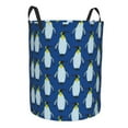thumbnail image 2 of Kll Beautiful King Penguin Pattern Waterproof Foldable Laundry Hamper Bucket With Handles For Storage Bin,Kids Room,Home Organizer (Small), 2 of 8