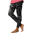 thumbnail image 2 of XWSHYW Womens Pants Womens Fashionable Printed Elastic Leggings Yoga Casual Pants, 2 of 4