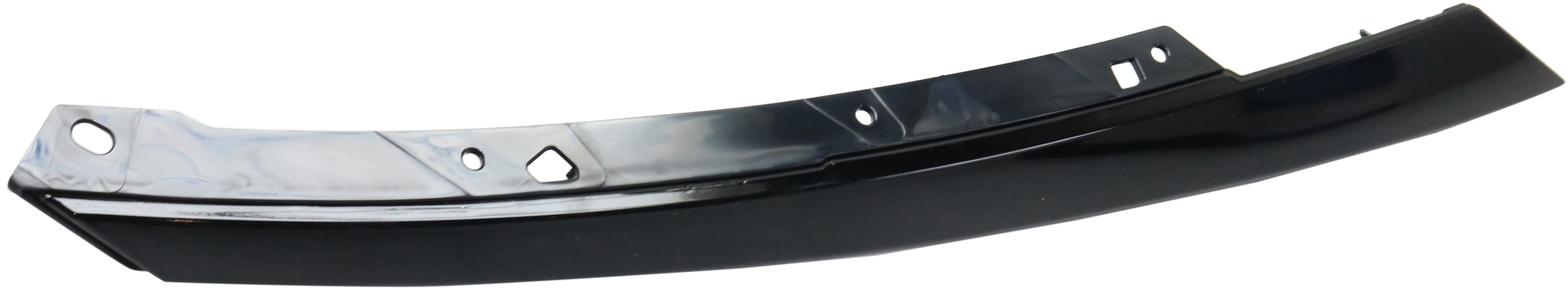 Grille Trim Compatible with 2017-2021 Honda Civic Right Passenger Painted Black