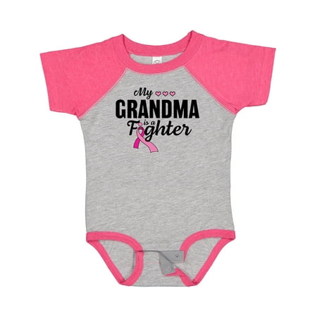

Inktastic Breast Cancer Awareness My Grandma is a Fighter Gift Baby Boy or Baby Girl Bodysuit