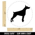 thumbnail image 2 of Dobermann Pinscher Dog Solid Self-Inking Rubber Stamp Ink Stamper - Brown Ink - Medium 1 Inch, 2 of 7