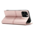 thumbnail image 3 of SaniMore for iPhone 14 Pro Max 6.7" 2022 Case [Magnetic Flip Full Protecetive Cover] Card Cash Pokcet + Kickstand + Retro Wear-resisitant PU Leather + Shockproof TPU Inner Business Shell, Rosegold, 3 of 9