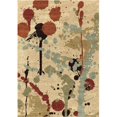 thumbnail image 1 of Tapis de Zone Abstrait en Peluche 8 x 11 Po - Multicolore, 1 of 1