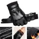 thumbnail image 1 of Guantes de invierno Macarena PU Cuero Pantalla táctil Térmico Forrado Suave, 1 of 8