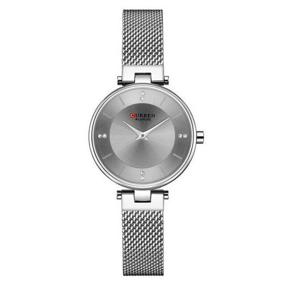 CURREN Diamond Clock Female Thin Quartz Womens Watches With Steel Mesh Strap Fashion Dress Ladies Wrist Watch bayan kol saati