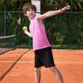 thumbnail image 6 of GiLiling Teen Boys Summer Tank Top Casual Loose Fit Crewneck Sleeveless Athletic Tee Soft Basic (Pink, 5-6 Years), 6 of 7