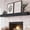 Black, variant on 60/72" Rustic Solid Wood Floating Fireplace Mantel Shelf – Farmhouse Wall-Mounted Mantle for Living Room Decor with Natural Wood Grain Finish