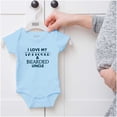 thumbnail image 5 of Love My Tattooed And Bearded Uncle Romper Boys or Girls Infant Baby Brisco Brands NB, 5 of 6