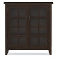 thumbnail image 3 of Simpli Home Artisan 38 inch Wide Solid Wood Transitional Medium Storage Cabinet in Tobacco Brown, 3 of 11