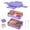 Purple, variant on Lonian 2-Tier Stackable Bento Lunch Box Rectangle with 1 Fork, Spoon, Dressing Container, BPA-Free, Dishwasher Safe, Food-Safe Materials, Purple