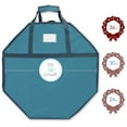 thumbnail image 6 of Hearth & Harbor 36" Christmas Wreath Storage Container with Interior Pockets and Dual Zippers, 2-Pack, Blue, 6 of 8